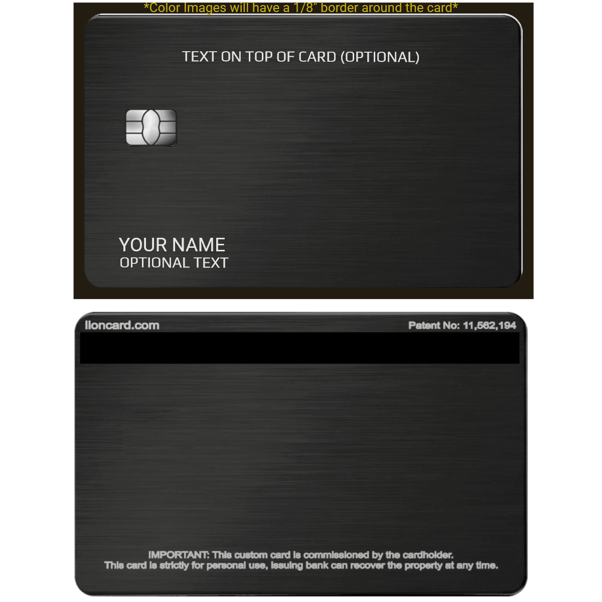 Custom Metal Card